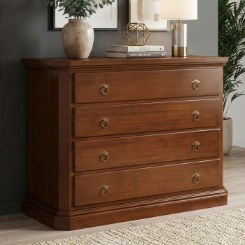 Comò grande con 4 cassetti, dettaglio del legno