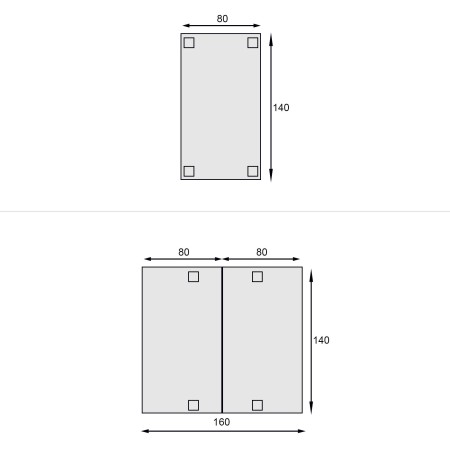 Tavolo a libro allungabile da 140x80 a 140x160 con cassetto