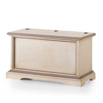 Cassapanca in legno massello con coperchio apribile
