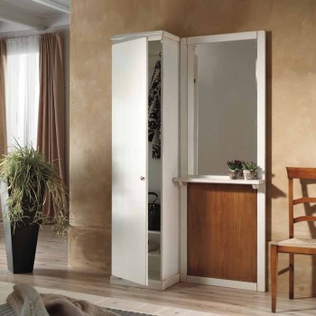 Mobile da ingresso con specchio t32, colonna ad anta
