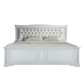Letto king size testata imbottita capitonné