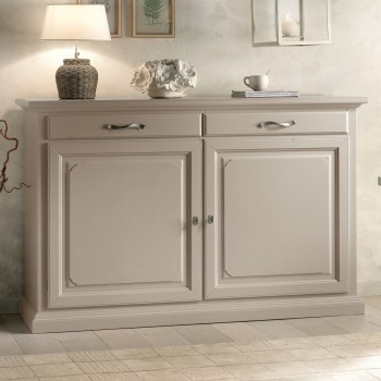 Credenza settecento 2 ante 2 cassetti con cornice sporgente
