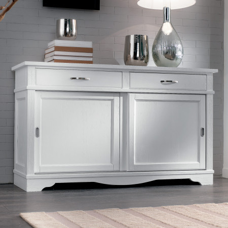 Credenza country 2 ante scorrevoli e 2 cassetti