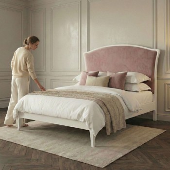Letto Parigi con testata imbottita realizzabile su misura