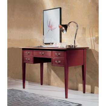 Scrivania da cm 150 con cassetti, dettaglio lampada