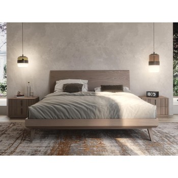 Camera da letto Nova Concept con testata e comodini in legno