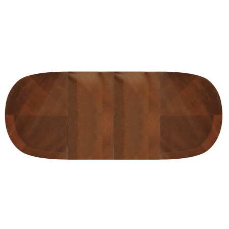 Tavolo ovale bicolore allungabile da 115x95 a 203x95