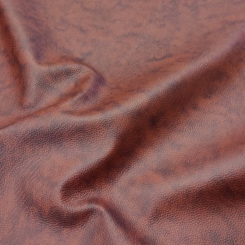 Pelle mattone effetto vintage, dettaglio superficie