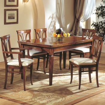 Tavolo allungabile 180x100 a 360x100 in legno massello