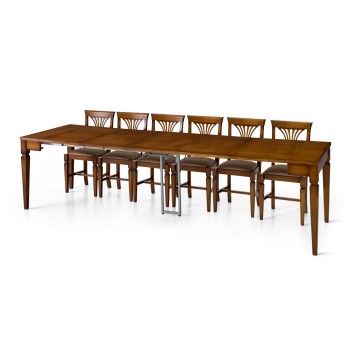 Consolle allungabile in legno da 50x90 a 300x90 cm