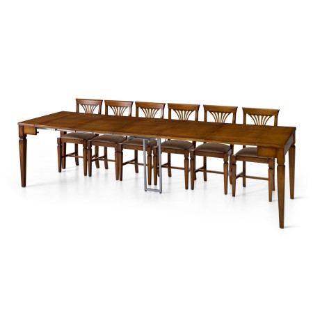 Consolle allungabile in legno da 50x90 a 300x90 cm