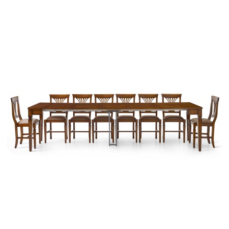Consolle allungabile in legno da 50x90 a 300x90 cm