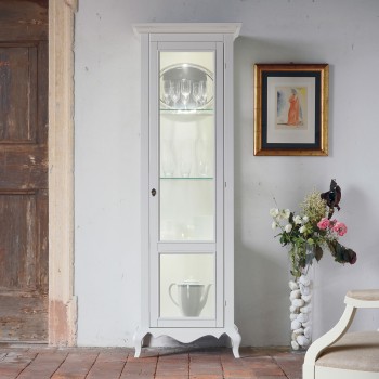 Vetrina shabby chic una anta, design elegante