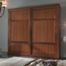 Letto Aurora in legno massello con testata raffinata