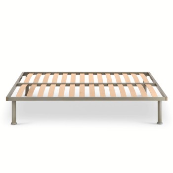 Rete a doghe da 165 cm Bio Rest con struttura in metallo