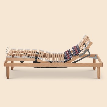 Rete a doghe in legno Dampest Must con supporti lombari