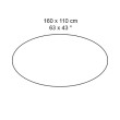Piano ovale da 160x110 cm -104,00 €