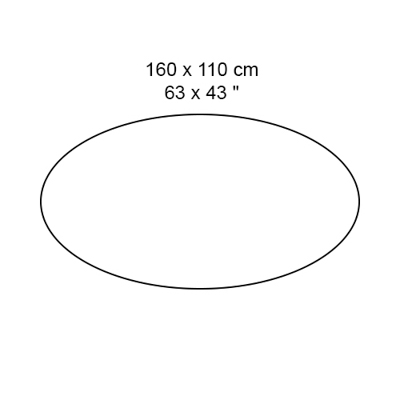 Piano ovale da 160x110 cm -104,00 €