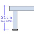 Rete con gambe altezza 31 cm +25,00 €