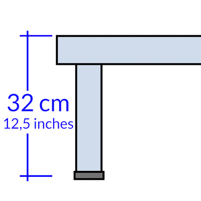 Rete con gambe altezza 32 cm +37,00 €
