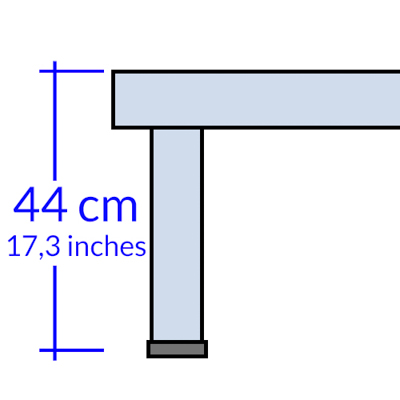 Rete con gambe altezza 44 cm +25,00 €