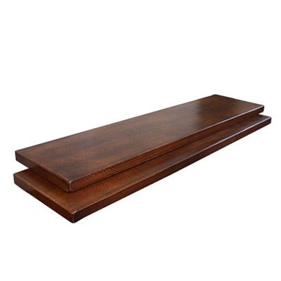 Vetrina con ripiani in legno