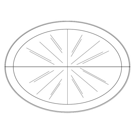 Tavolo ovalino con puntali allungabile da 110x80 a 230x110